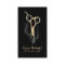 Modern Black & Gold Scissor Hair Stylist