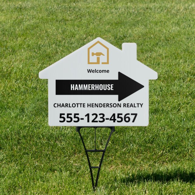 Modern Black & Golden Construction Building Sign (Insitu)