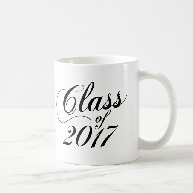 Modern Black | Graduation Coffee Mug (Right)