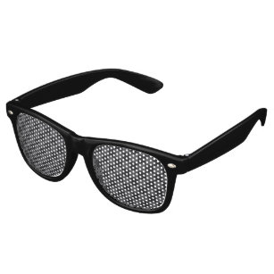 Modern Black Gray Croatian Checkerboard Retro Sunglasses
