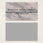 Modern black gray pink marble pattern  (Front & Back)