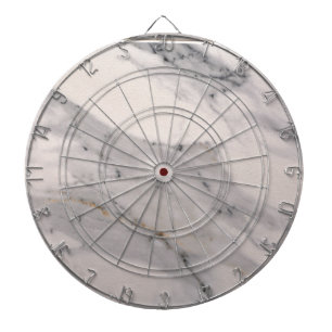 Modern black gray pink marble pattern  dart board