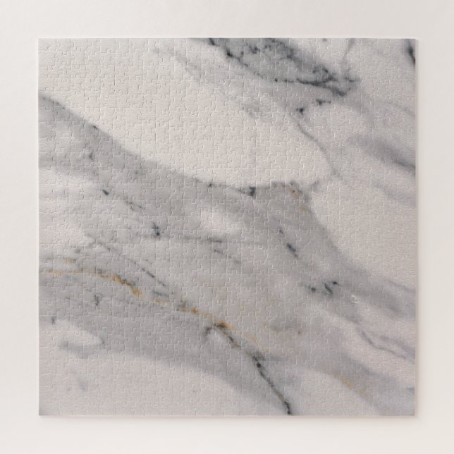 Modern black gray pink marble pattern  jigsaw puzzle (Vertical)