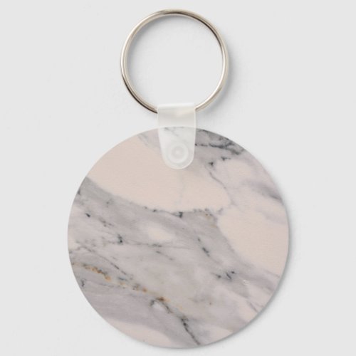 Modern black gray pink marble pattern  keychain