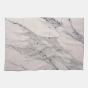 Modern black gray pink marble pattern kitchen towel