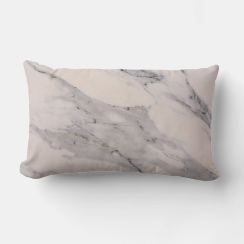 Modern black gray pink marble pattern  lumbar pillow