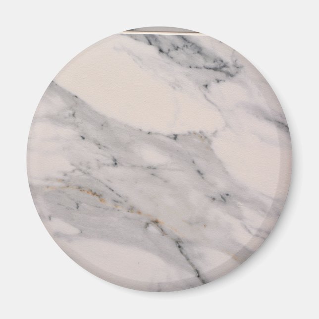 Modern black gray pink marble pattern  magnet (Front)