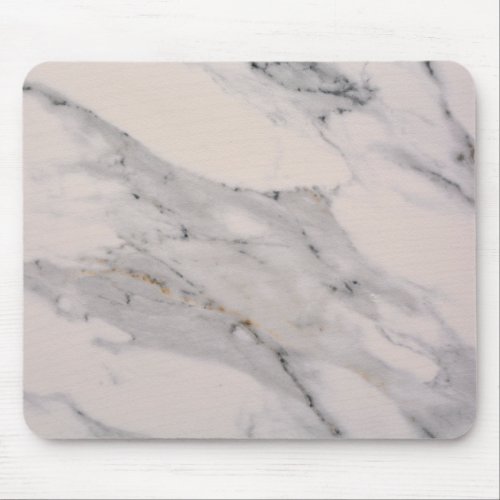 Modern black gray pink marble pattern  mouse pad