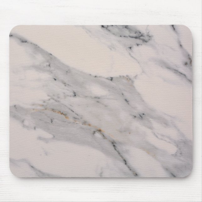 Modern black gray pink marble pattern  mouse pad (Front)