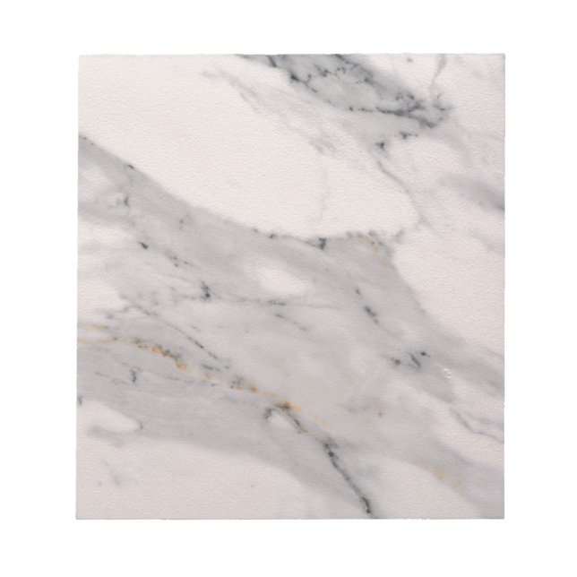 Modern black gray pink marble pattern  notepad (Front)