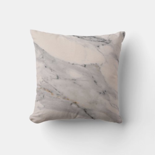Modern black gray pink marble pattern  throw pillow