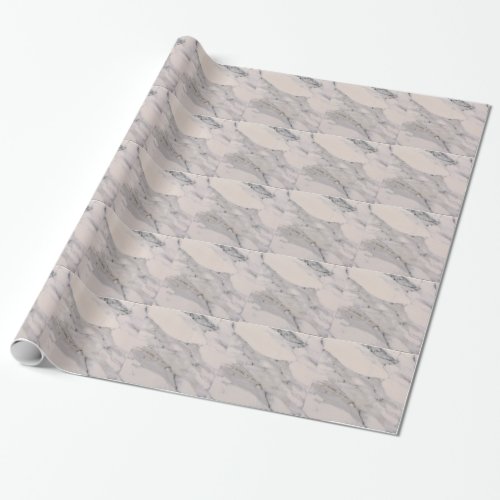 Modern black gray pink marble pattern  wrapping paper