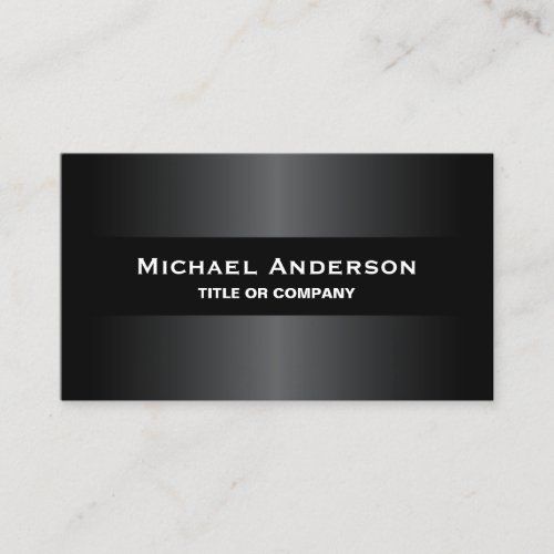Modern black gray stylish dark professional business cards