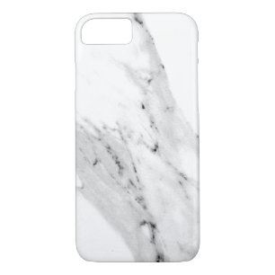 Modern black gray white marble pattern iPhone 8/7 case