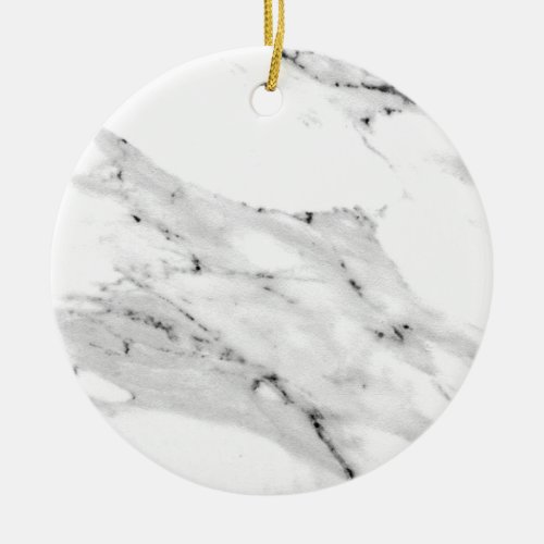 Modern black gray white marble pattern  ceramic ornament