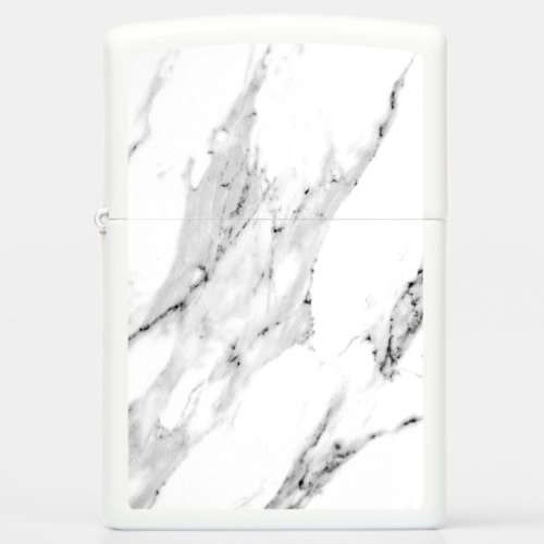 Modern black gray white marble pattern  zippo lighter