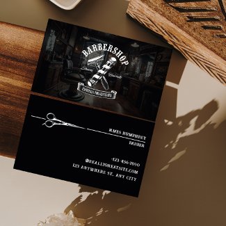 Modern Black Hair Stylist Barbershop