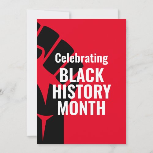 Modern BLACK HISTORY MONTH Holiday Card
