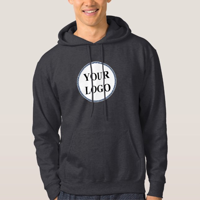 Modern Black Husband Birthday Personalized Gift Hoodie (Front)