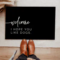 Black Welcome Doormat - Love it!