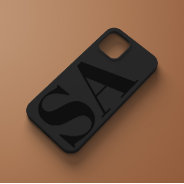 Modern Black Initial Minimal Contemporary Case-mate Iphone 14 Case at Zazzle