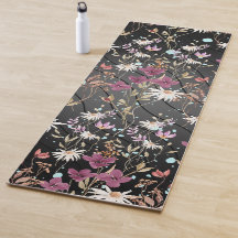 Modern Black Lines Elegant Wildflowers