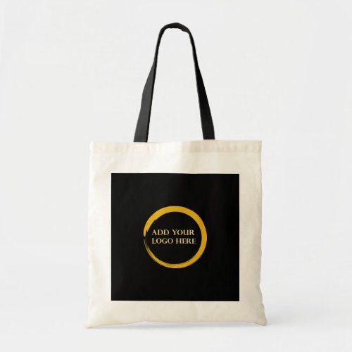 Modern black logo professional promotional  tote bag