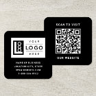 Modern Black Logo QR Code Scan Website