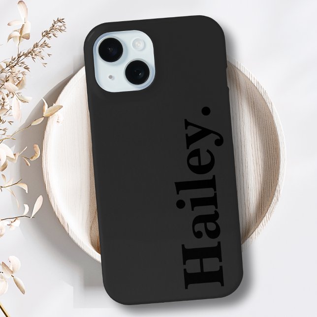  Modern Black Minimal Contemporary Case-Mate iPhone Case (Creator Uploaded)