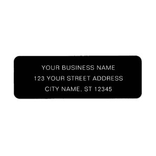 Modern Black Minimalist Elegant with Logo Label