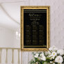 Modern Black Minimalist Wedding Seating Chart