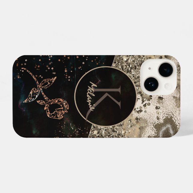 Modern Black Monogram Classy Rose Phone Case | Zazzle Modern Black Monogram Classy Rose Phone Case | Zazzle