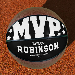 Modern Black MVP Basketball Keepsake Gift