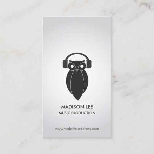 NIGHT OWL in BLACK Business Card
