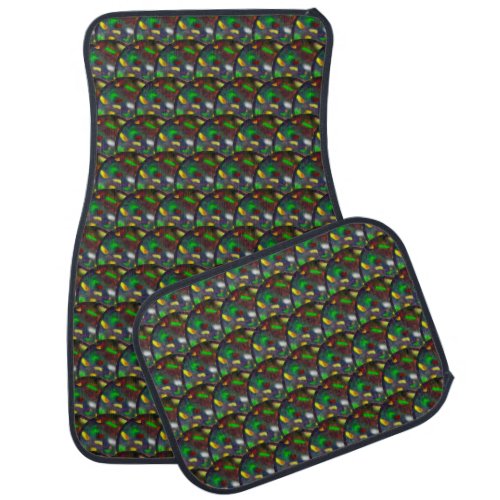 Modern Black Opal Pattern Car Floor Mat