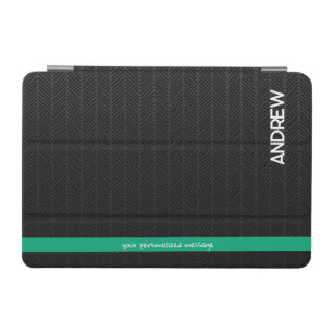 Modern Black Personalized iPhone iPad Mini Cover