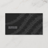 Modern Black Piano Business Plain Card* Business Card (Back)