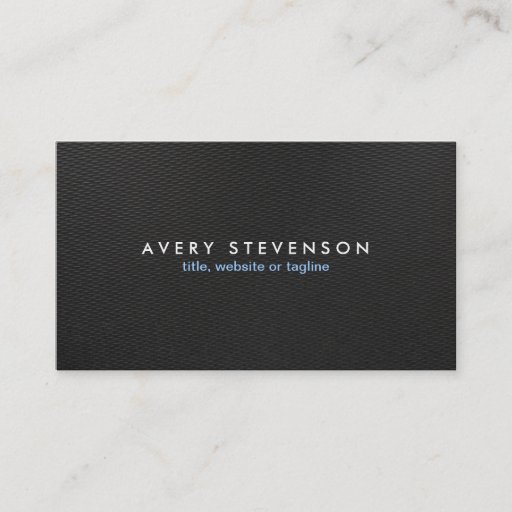 Customizable Modern Black Plain  &amp; Simple Elegant Professional Business Cards