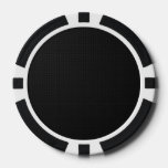 Modern Black Poker Chips at Zazzle