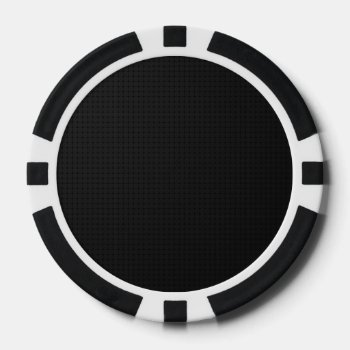 Modern Black Poker Chips by MakeChecks at Zazzle