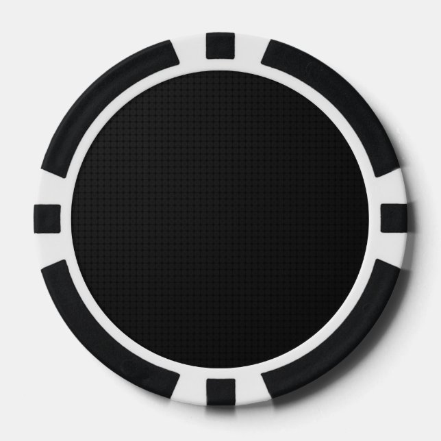 Modern Black Poker Chips (Front)