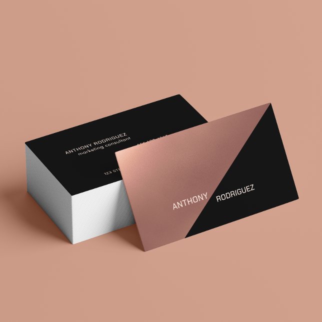 Modern Black Professional Business Card (Creator Uploaded)