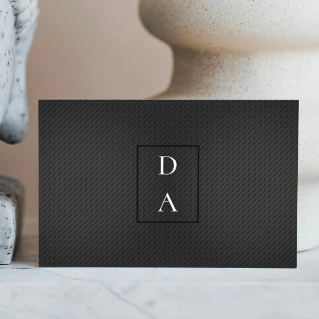 Modern Black Professional Stylish Bold Business Card | Zazzle