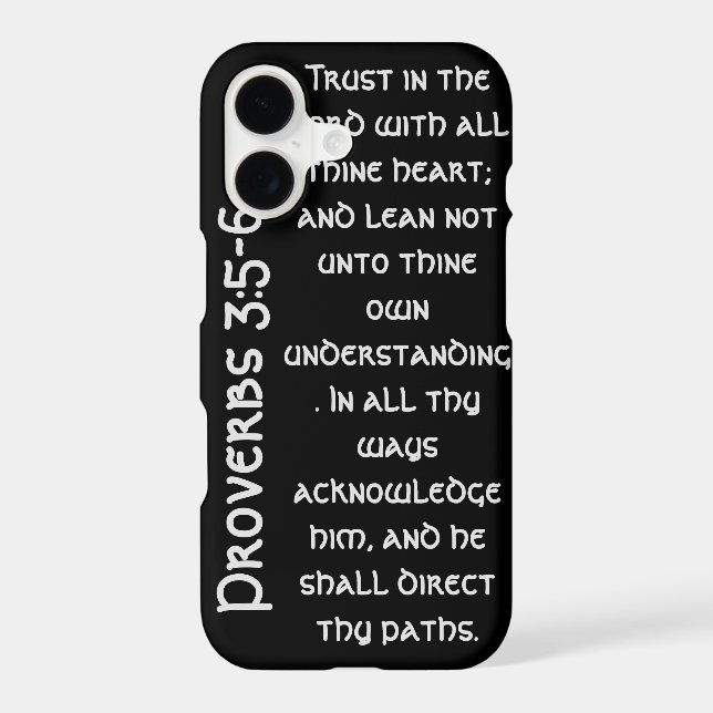 Modern Black Proverbs Bible Verse  Iphone Case (Back)