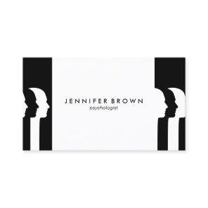 Modern Black Psychology Human Mind Meditation Business Card