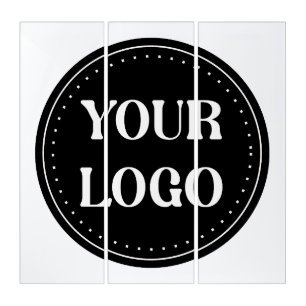 Modern Black QR Code Logo Sleek & Professional Triptych