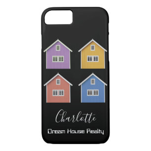 Modern Black Real Estate Agent iPhone 8/7 Case