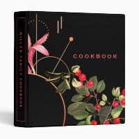 Modern Black & Red Cherries Cookbook