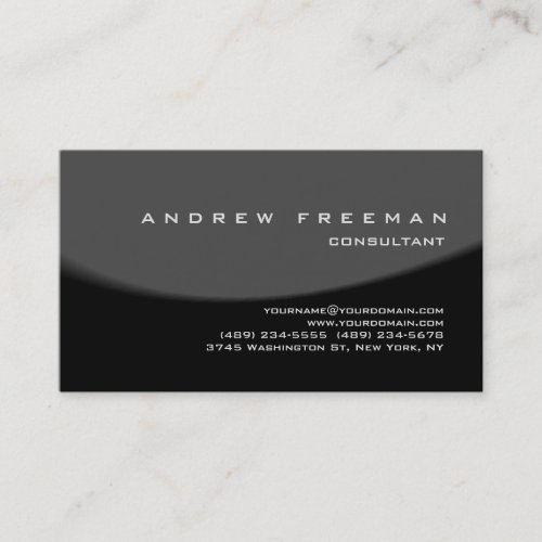 Modern Black Red Grey Spiral Elegant Stylish Business Card