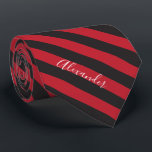 Modern Black Red Groomsman Wedding Neck Tie<br><div class="desc">Modern Black Red Groomsman Wedding necktie.</div>